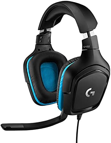 G G432 Kablolu Oyuncu Kulaklığı, 7.1 Surround Ses, DTS kulaklık: X 2.0, 6mm Mikrofon, Windows, Mac, Switch, PS4, Xbox One, Tablet ve Mobil Cihazlarla Uyumluluk, Siyah