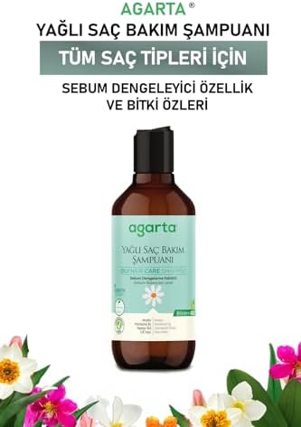 Agarta Doğal Yağlı Saçlar İçin Yağlı Saç Bakım Şampuanı 400 Ml