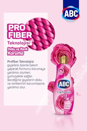 ABC DETERJAN Parfumia Konsantre Yumuşatıcı Romantik Gül (Pembe) 1440 Ml