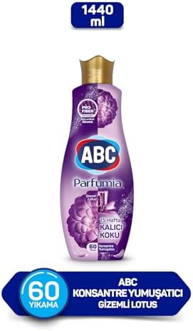 ABC DETERJAN Parfumia Konsantre Yumuşatıcı Gizemli (Mor) 1440 Ml