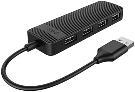 4 Port USB 2.0 Ultra Slim Çoklayıcı HUB, Siyah, FL02