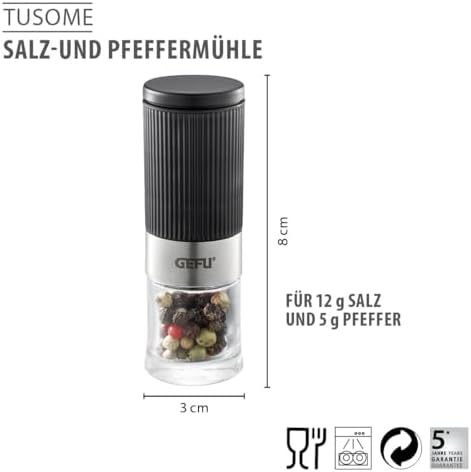 Alternative view of Tuz ve karabiber değirmeni Tusome, 2 adet