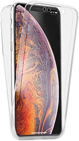 XS Max (6.5'') Kılıf 6 tarafı tam full koruma 360 Clear Soft Şeffaf