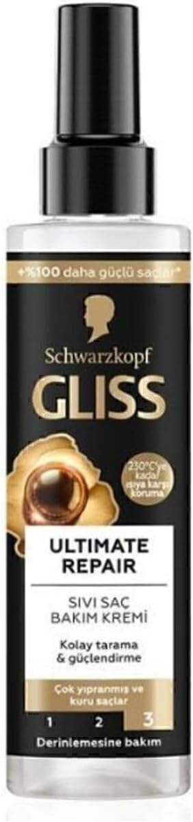 Alternative view of Gliss Repair Sıvı Keratin ve Siyah İnci Özlü Saç Bakım Kremi 200 ml