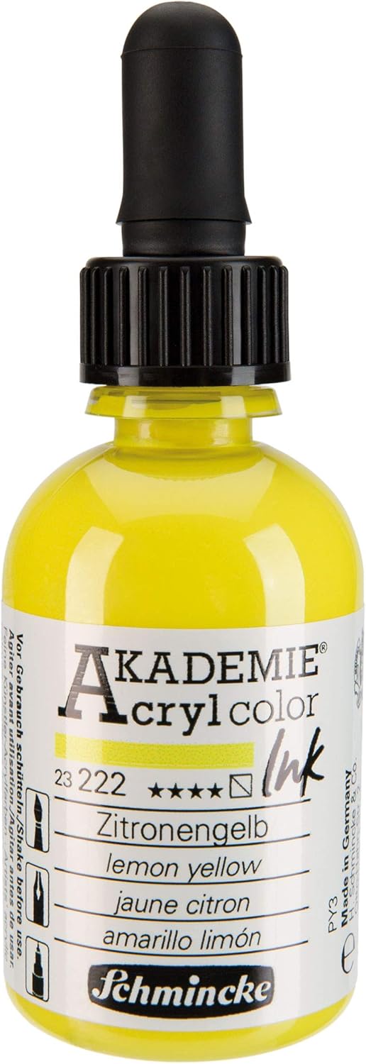 Alternative view of Akademie Akrilik Mürekkep 50 ml Lemon Yellow