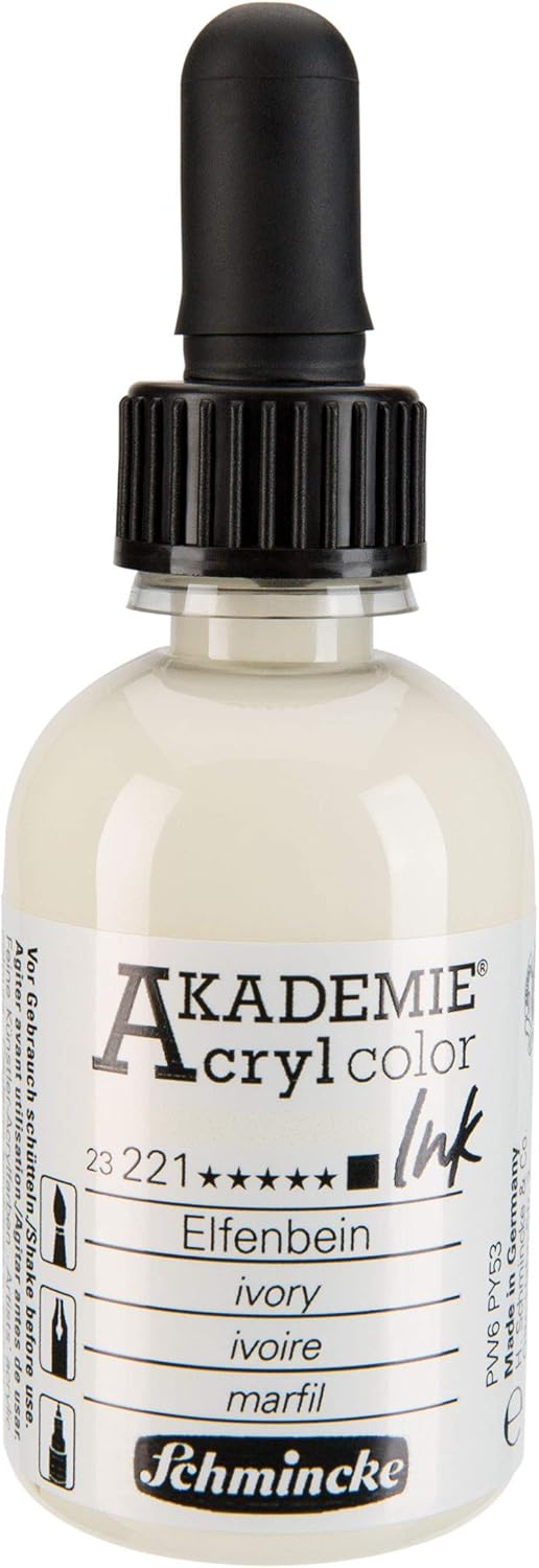 Alternative view of Akademie Akrilik Mürekkep 50 ml 221 Ivory