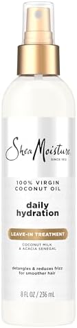 SheaMoisture Tüm Saç Tipleri için%100 Virgin Hindistan Cevizi Yağı Yapışmayan Saç Kremi Tedavisi, %100 Ekstra Virgin Hindistan Cevizi Yağı Silikon İçermeyen Saç Kremi
