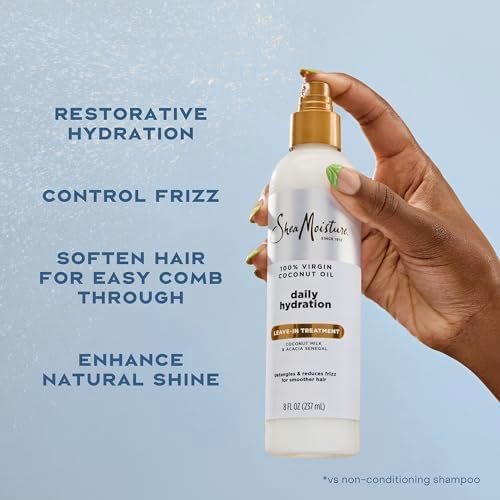 Alternative view of SheaMoisture Tüm Saç Tipleri için%100 Virgin Hindistan Cevizi Yağı Yapışmayan Saç Kremi Tedavisi, %100 Ekstra Virgin Hindistan Cevizi Yağı Silikon İçermeyen Saç Kremi