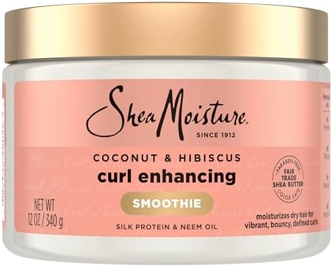 Alternative view of SheaMoisture Smoothie Curl Geliştirici Krem Kalın, Kıvırcık Saçlar için Hindistan Cevizi ve Ebegümeci Sülfat İçermez ve Paraben İçermez