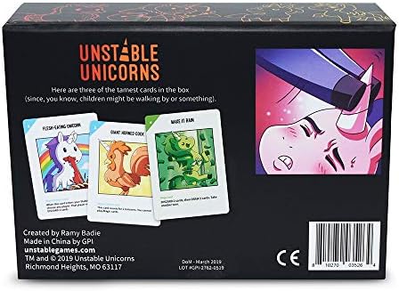 Unstable Games Kararsız Tekboynuzlar NSFW Kart Oyunu - içme yetişkinler için stratejik kart oyunu ve parti oyunu "(21+ yaş için) mevcuttur kuralları