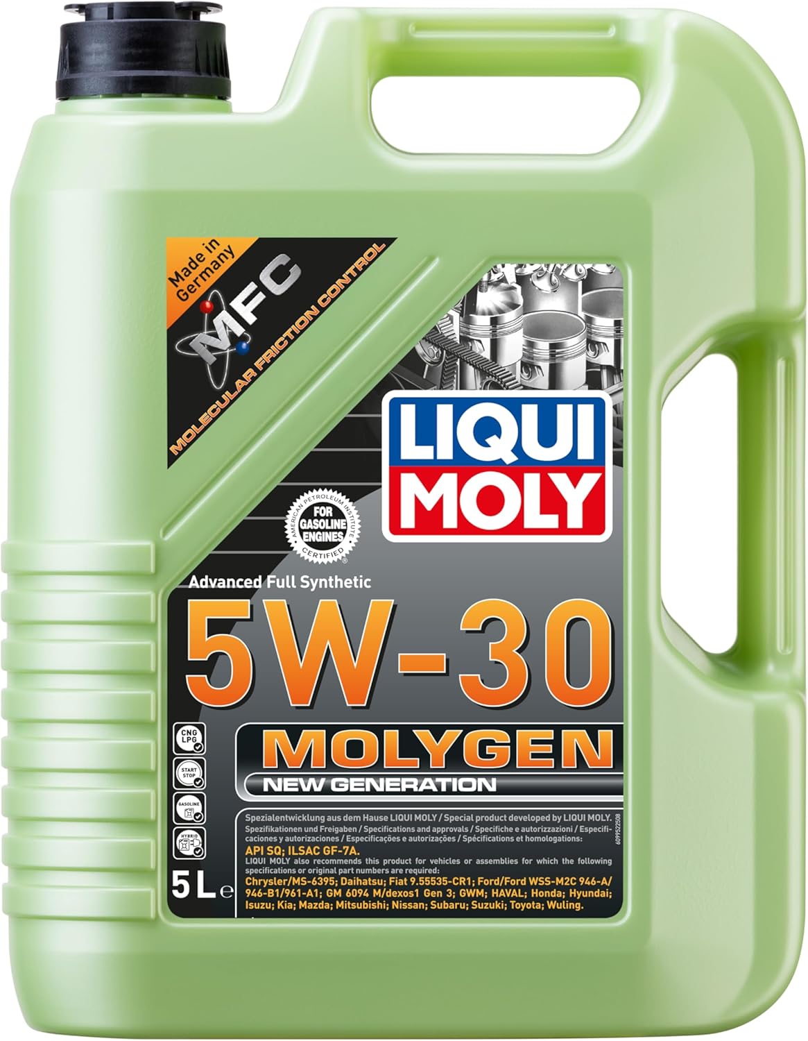 Moly Molygen Yeni Nesil Motor Yağı 5W-30 5L - 9952