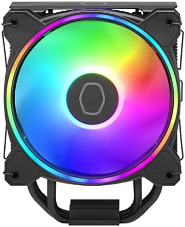 Alternative view of Cooler Hyper 212 Halo CPU Lavabo - Siyah Alüminyum Kaplama, Kanatlı 4 Isı Sürekli Doğrudan Temas Borusu, MF120 Halo2 ARGB Fan, ARGB Algılama, LGA1700 ve AM5 Desteği - Siyah