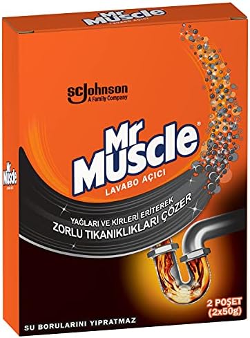 Mr Muscle Yağları ve Kirleri Eriten Lavabo Açıcı Granül (2 x 50 g)