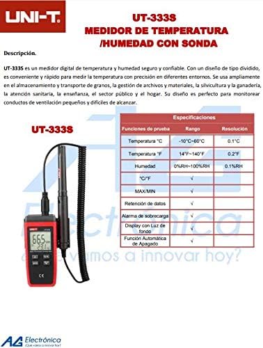 Alternative view of UT 333S MİNİ ISI NEM ÖLÇER -10/+60 DERECE