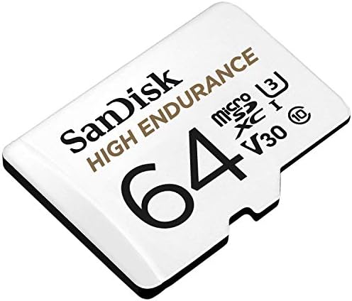 Endurance microSDXC Hafıza Kartı 64 GB + Adaptör (Camları ve Özel Güvenlik Kameraları için, 100 MB/s Okuma, Full HD ve 4K Videolar için V30)