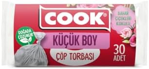 Alternative view of Kokulu Çöp Torbası, Küçük Boy, 40 x 47 cm, 30 Yaprak, Çiçekleri Kokulu, Şeffaf