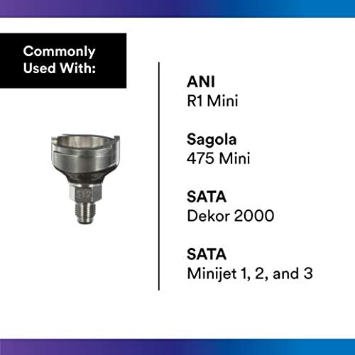 Alternative view of 3M PPS 2.0 Püskürtme Tabancası Adaptörü #S12, 26022, 10 mm Erkek, 1,0 mm Dişli, Select ANI, Sagola ve SATA Boya Tabancalarını PPS 2.0 Boya Püskürtme Sistemine Bağlar, 1 Paket