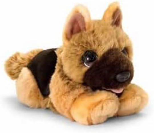 Alternative view of Keel Toys SD2532 Yumuşak Oyuncak İmzalı Yavru Köpek Alsatian, Siyah, Kahverengi
