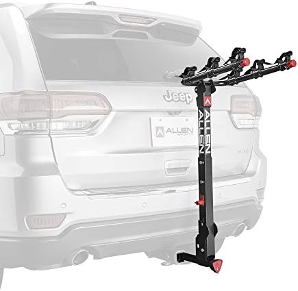 Allen Sports Deluxe+ Kilitleme Hızlı Çıkarma 3'lü Bisiklet Taşıyıcı, 1 1/4 inç ve 2 inç Bağlantı için, Model 830QR