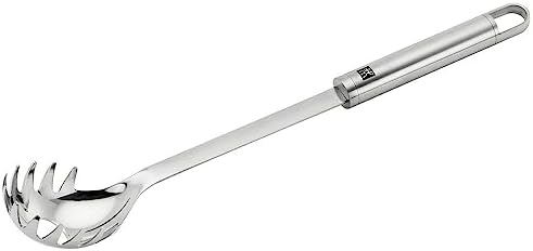 Pro Makarna Kepçesi, Metalik Gri, 18/10 Paslanmaz Çelik, 33 cm