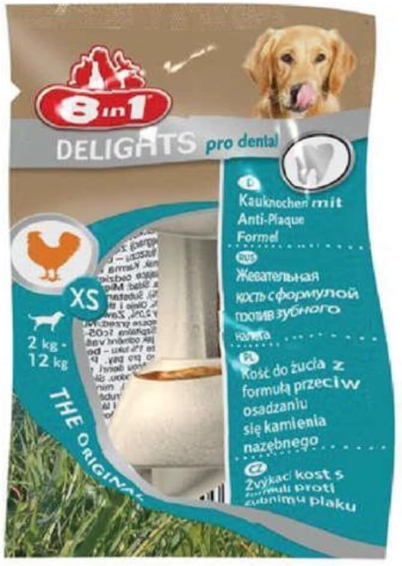 8in1 Delight Xs Pro Dental Köpek Ödül Kemik 30'lu Paket