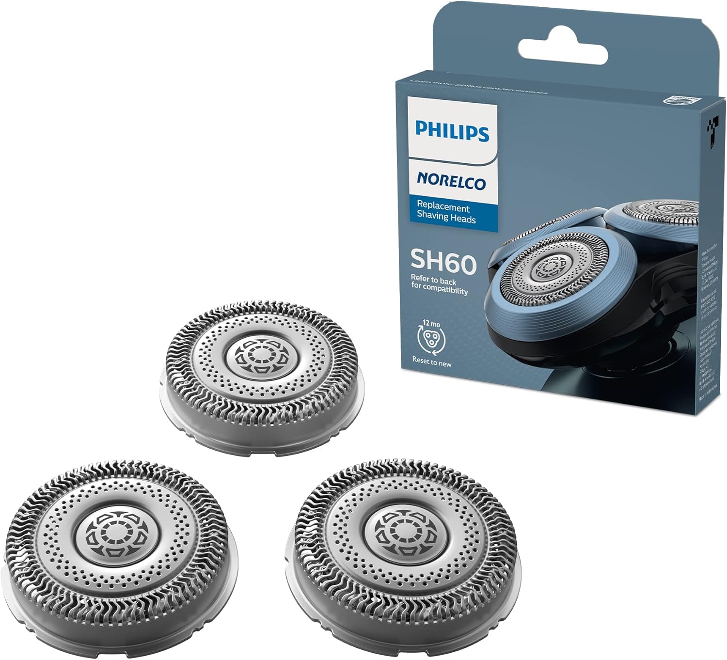 Norelco Tıraş Makinesi Serisi 6000, SH60/72 için Tıraş Başlıkları