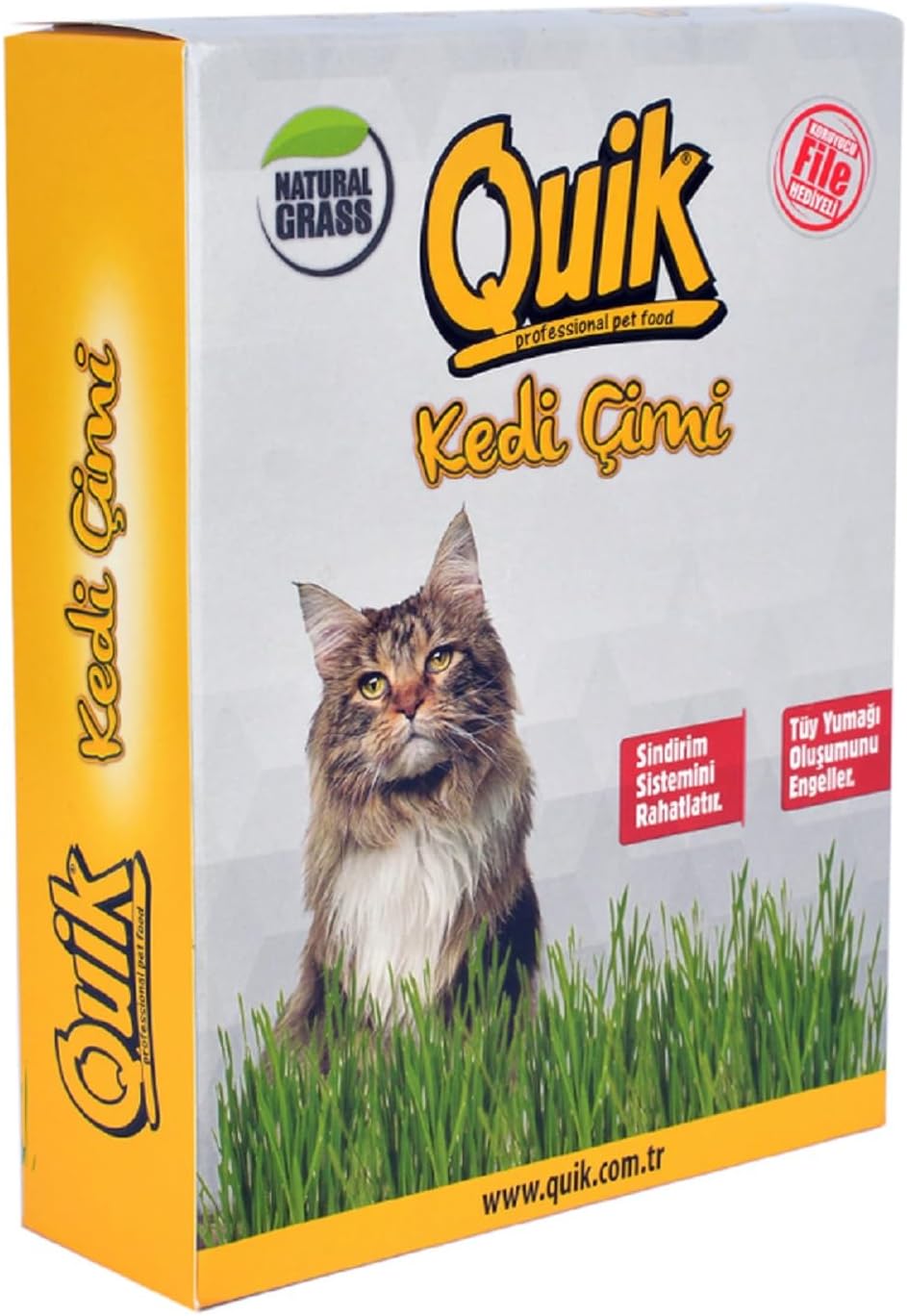 Quik Gerçek Topraklı Kedi Çimi
