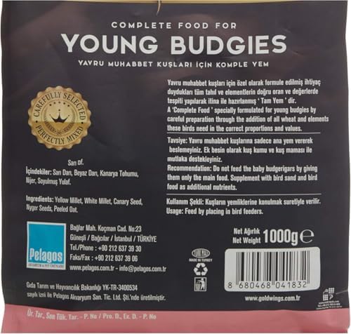 Premium Yavru Muhabbet Kuşu Yemi 1 Kg