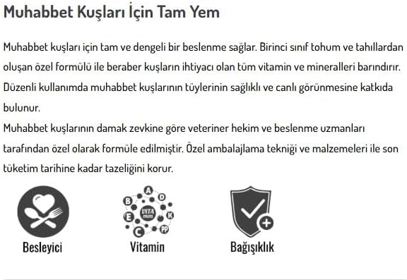 Quik Muhabbet Kuşu Yemi 750+250G