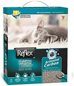 Reflex Aktif Karbonlu Topaklanan Kedi Kumu, 6 L