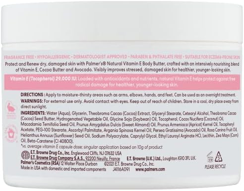 Alternative view of Palmer's Natural Vitamin E Body Butter 200 gr Vücut Yağı