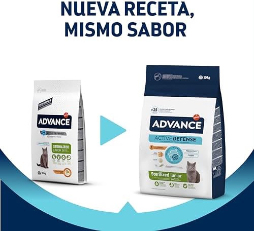 Advance Junior Sterilized Tavuklu Kısır Kedi Maması, 10 Kg