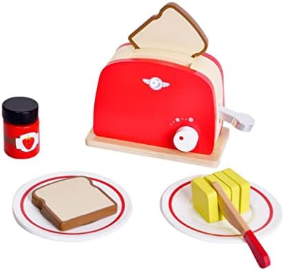 Alternative view of World 5038 Ahşap Retro Kırmızı Tost Makinesi ve Tost Seti, Çok Renkli