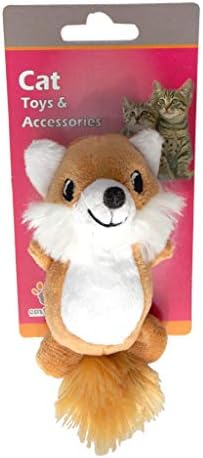 Eastland 551194 Peluş Hışırtı Kedi Oyuncağı, Tilki Şekilli, 95x5 Cm
