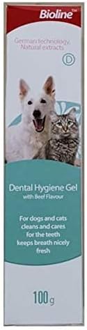 Bioline Kedi ve Köpekler İçin Ağız Bakım Sıvısı, Biftek Aromalı, 100 G