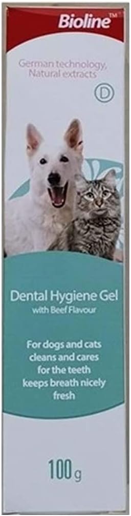 Alternative view of Bioline Kedi ve Köpekler İçin Ağız Bakım Sıvısı, Biftek Aromalı, 100 G