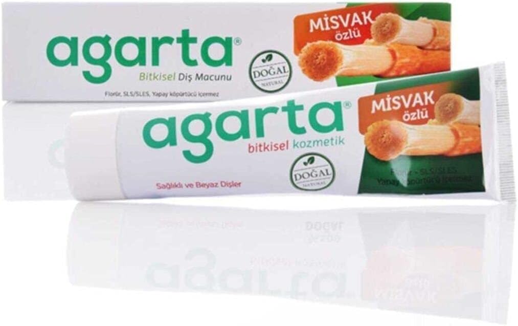 Agarta Doğal Diş Macunu Misvak Özlü 100 Ml/130 Gr