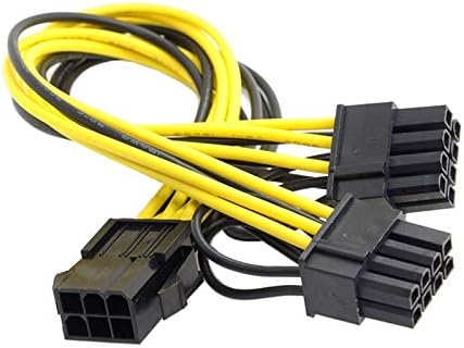 4302 Pci e 8 Pin (6+2) 2X Pci-e Ekran Kartı Power Çoklayıcı Kablosu