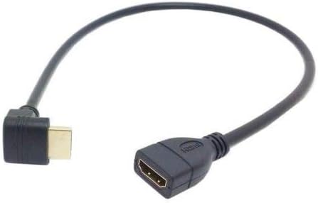 Alternative view of 4666 Hdmi Dişi Erkek Uzatma 90 Derece Dirsek Kablosu 0.5 Metre