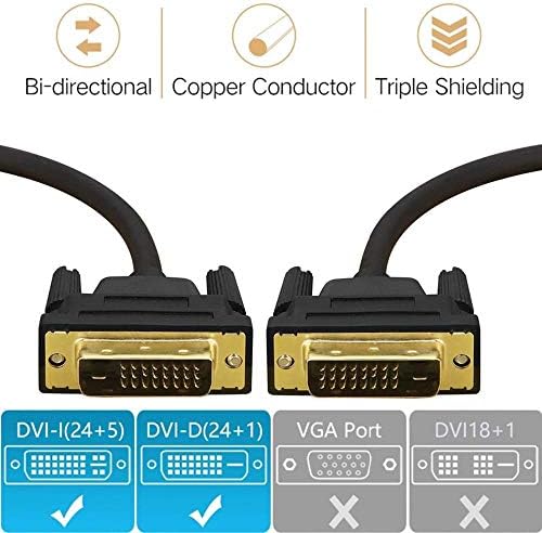 Al-4577 Dvi to Dvi Monitör Ekran Kablosu Ara Bağlantı Dvi-D 24+1 1.8M