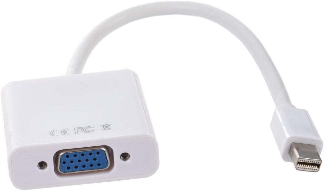 Al-4689 Mini Displayport to VGA Adaptör Kablosu, Beyaz