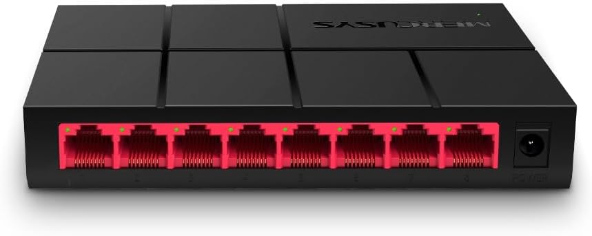 Alternative view of MS108G, 8-Port 10/100/1,000 Mbps Masaüstü Switch