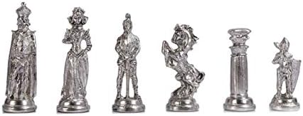 Orta Boy Metal İngiliz Satranç Taşı Parlak