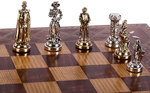 Alternative view of Orta Boy Metal İngiliz Satranç Taşı Parlak