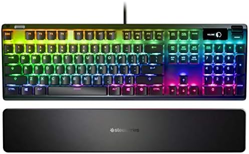 Apex 7 Mekanik Gaming Klavye, Oled Akıllı Ekran, Usb Doğrudan Bağlantı & Medya Kontrolleri, Kırmızı Düğmeler, Türkçe QWERTY