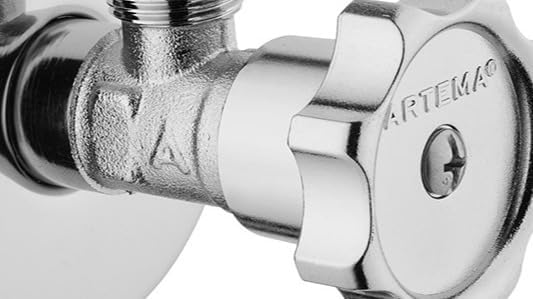Alternative view of Ara Musluk A45235, Krom, Duvardan Montaj, Pirinç Gövde, G 3/8 Girişli, V-Bright Kaplamalı