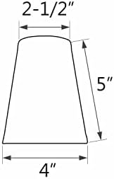Aspen 32666-2 Küçük Sert Sırtlı İmparatorluk Şekilli Avize Seti (2'li Paket), Beyaz Geçiş Tasarımı, 10,16 cm Alt Genişlik (5,88 cm x 10,16 cm x 12,7 cm) Klipsli Lamba Gölgeliği