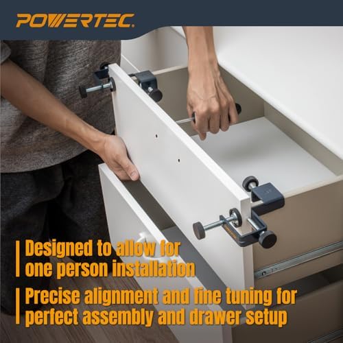 Alternative view of POWERTEC 71181 Çekmece Ön Montaj Kelepçesi, 2'li Set