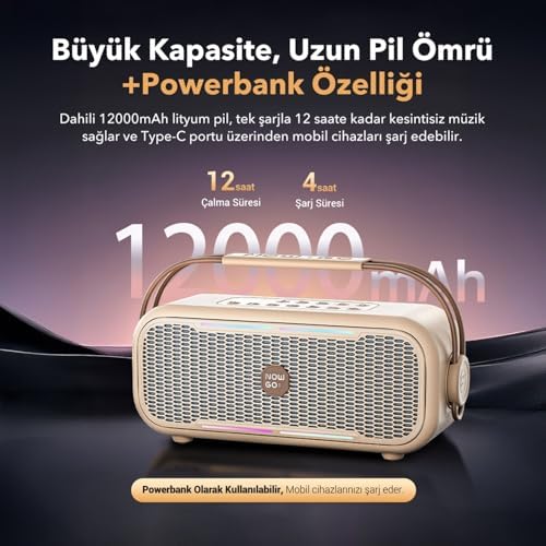 Alternative view of C2 60W Taşınabilir RGB Bluetooth Hoparlör IPX4 Parti Speaker Yeşil