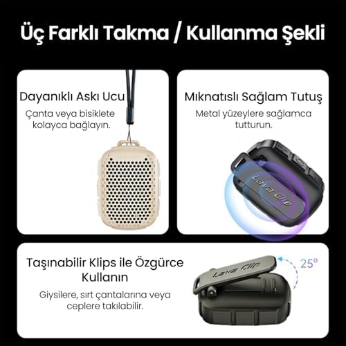 Alternative view of Clip 5W Klipsli Su Geçirmez Taşınabilir Mini Bluetooth Hoparlör Yeşil